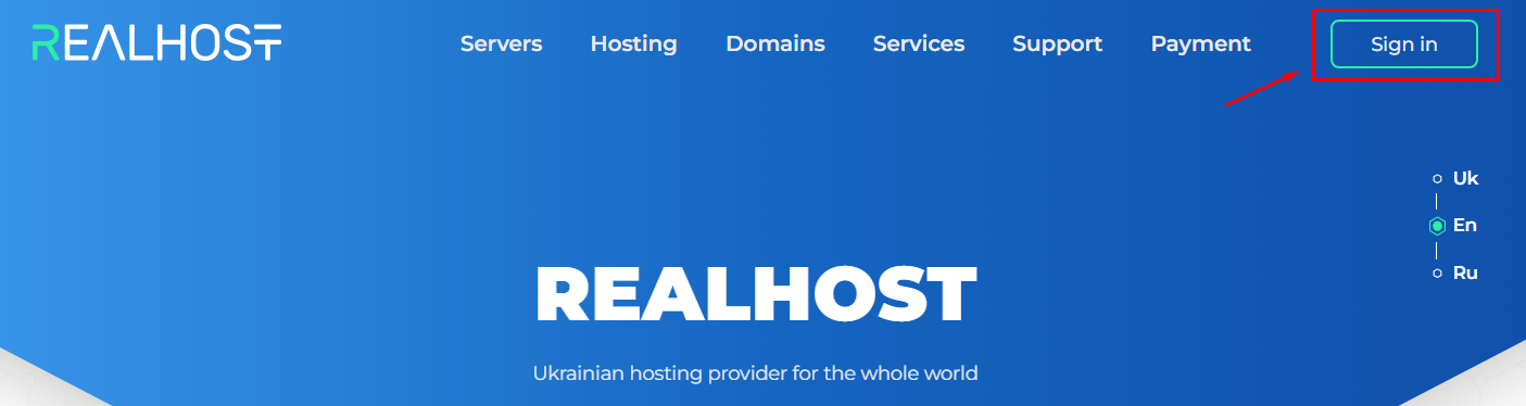 2.How to register in the hosting control panel