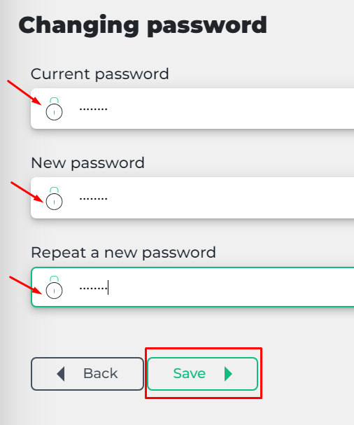 4.How to change the password to sign in to the billing panel